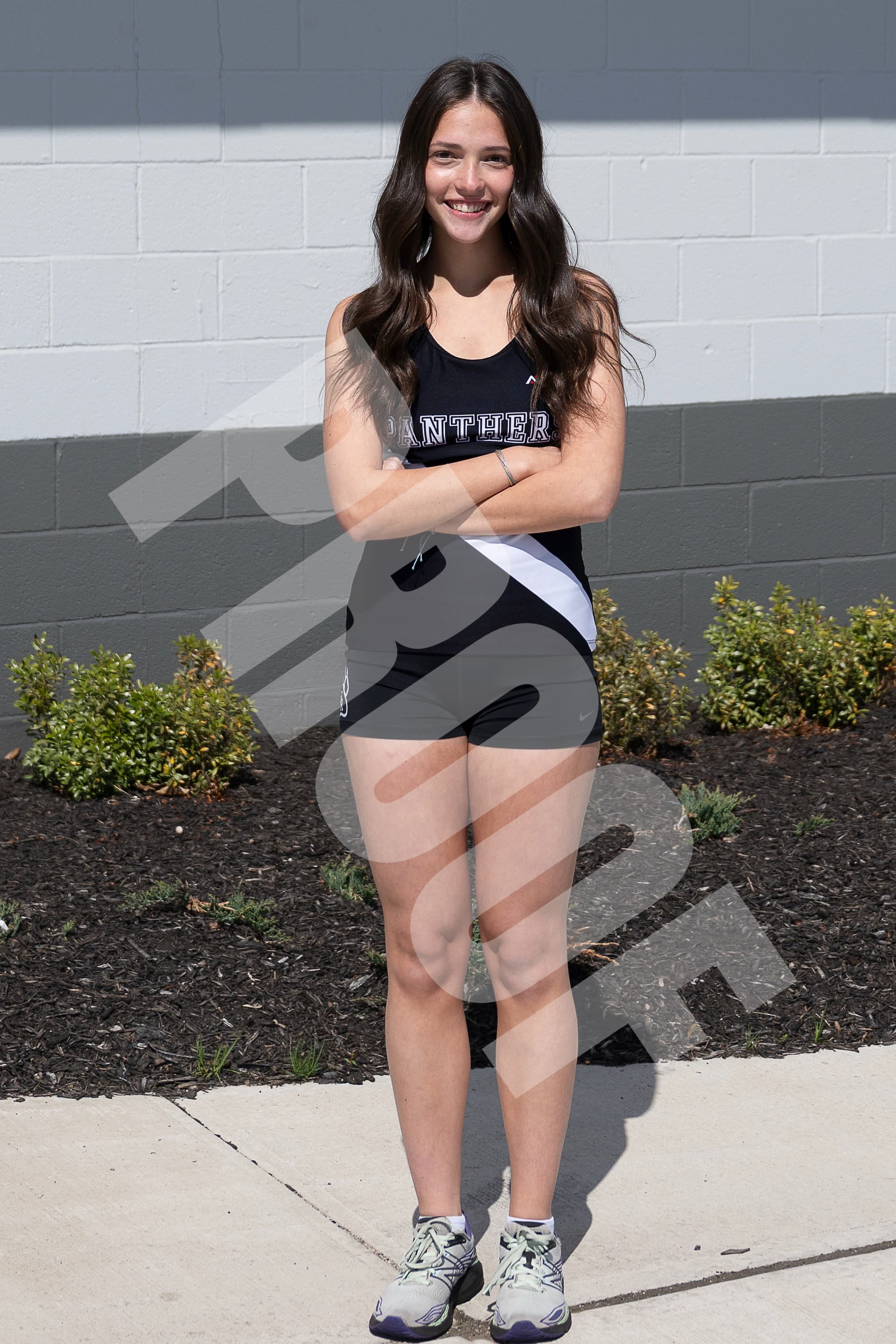 Track portrait — intensity at the line